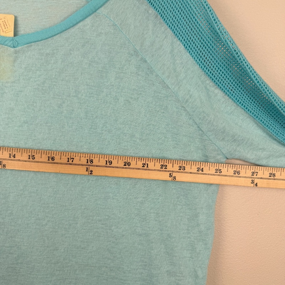 T-Party Knit Top Women's XL Blue Rayon Blend Long Sleeve V-Neck Pullover Tunic - Picture 14 of 16